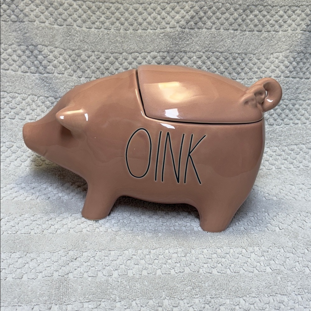 Rae Dunn Pink Oink Pig Jar